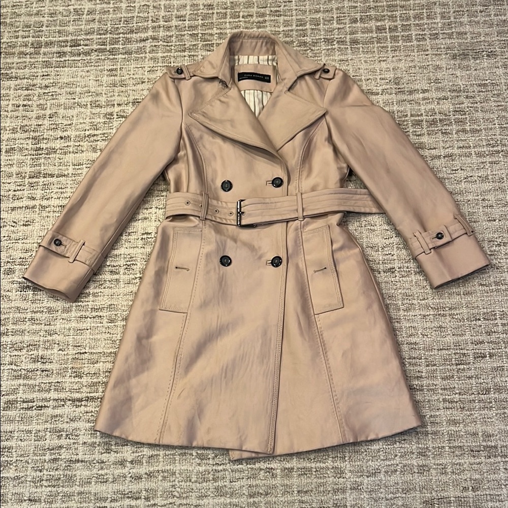 ZARA Women's Beige Trench Coat